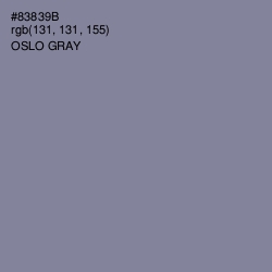 #83839B - Oslo Gray Color Image